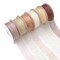 Sheer Ribbon Organza Ribbon 1 Inch x 150Yd 6 Rolls Brown Sheer Chiffon Ribbon Sheer Organza Ribbon Clear Fabric Ribbon for Gift Wrapping Wedding Bouquet Christmas Tree Decor Bows DIY Crafts